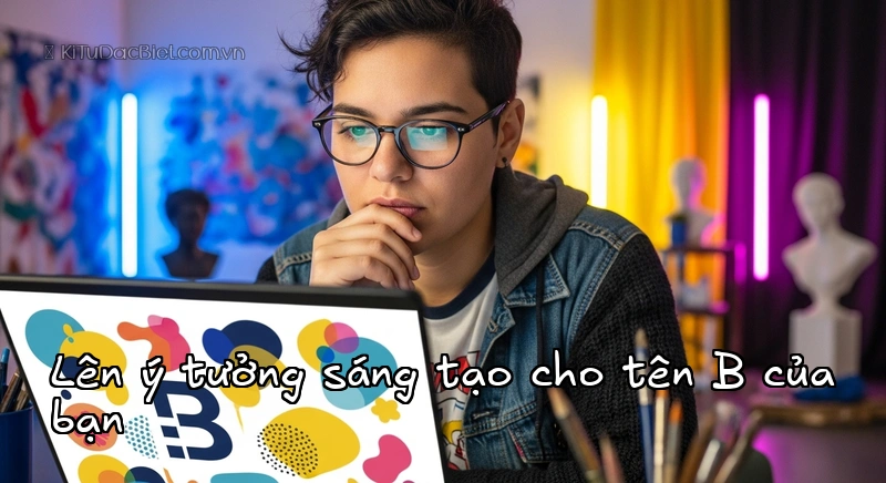 Người đang lên ý tưởng tạo tên B ký tự đặc biệt